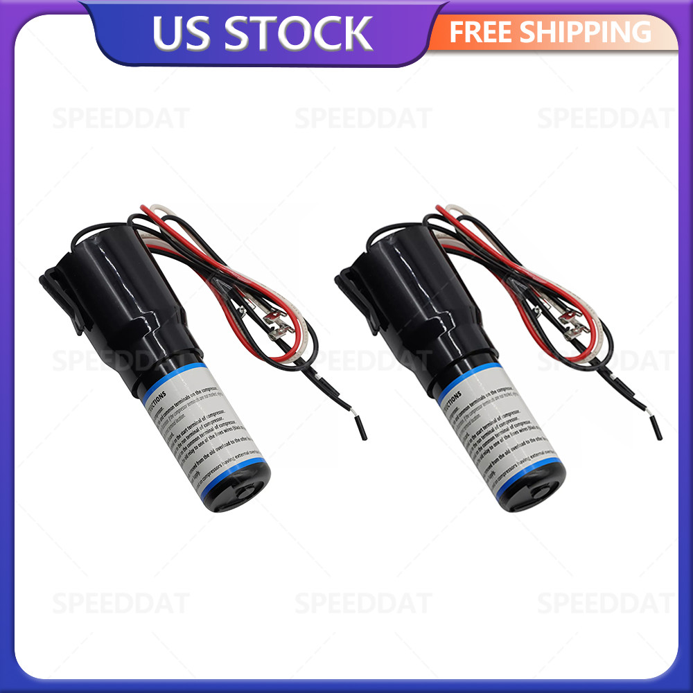 For Refrigerator 1/2HP 115VAC 2Pcs 3 in 1 Relay Hard Start Capacitor Kits RCO210