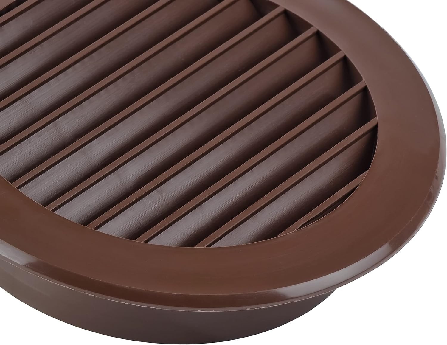 Stylish Brown 4-Inch Round Vent Grille – Perfect for Home Ventilation Needs