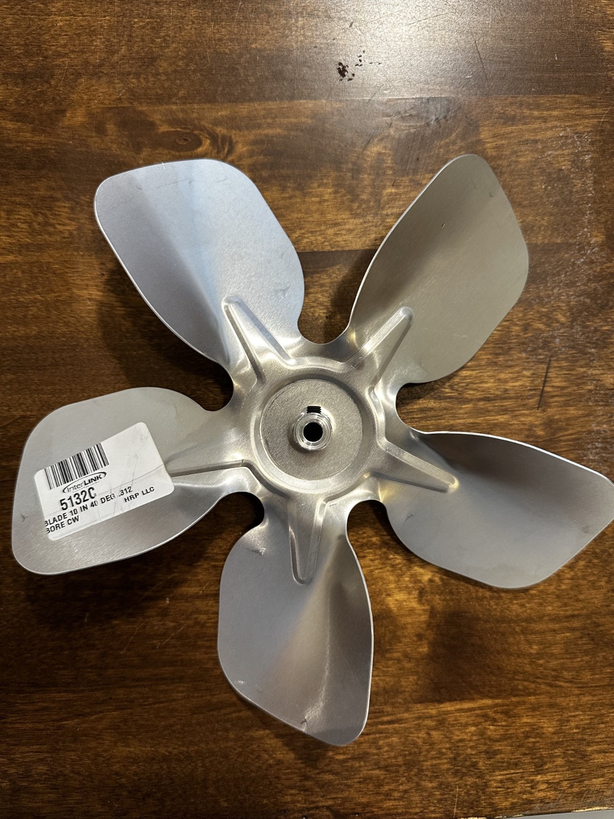 BOHN FAN BLADE 10″ 40° 5 wing CW 5/16″B – 5132C