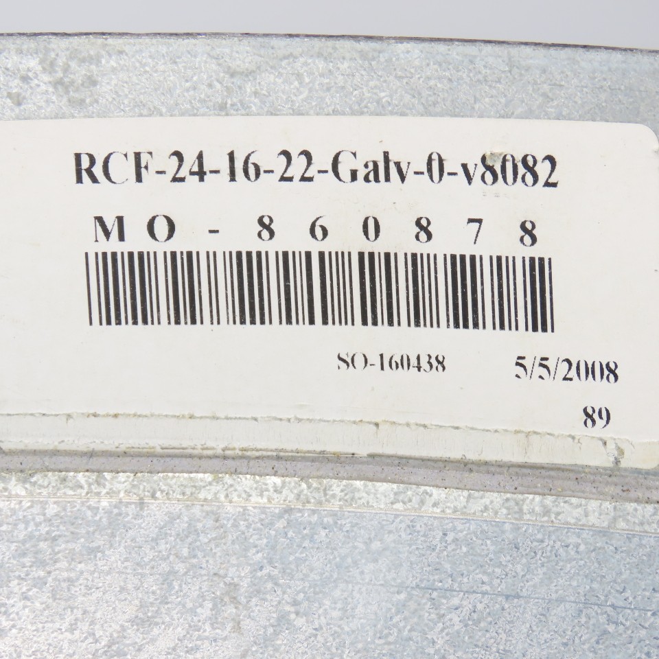 24″ x 16″ Galvanized Steel Spiral Duct 22 Gauge Increaser/Reducer
