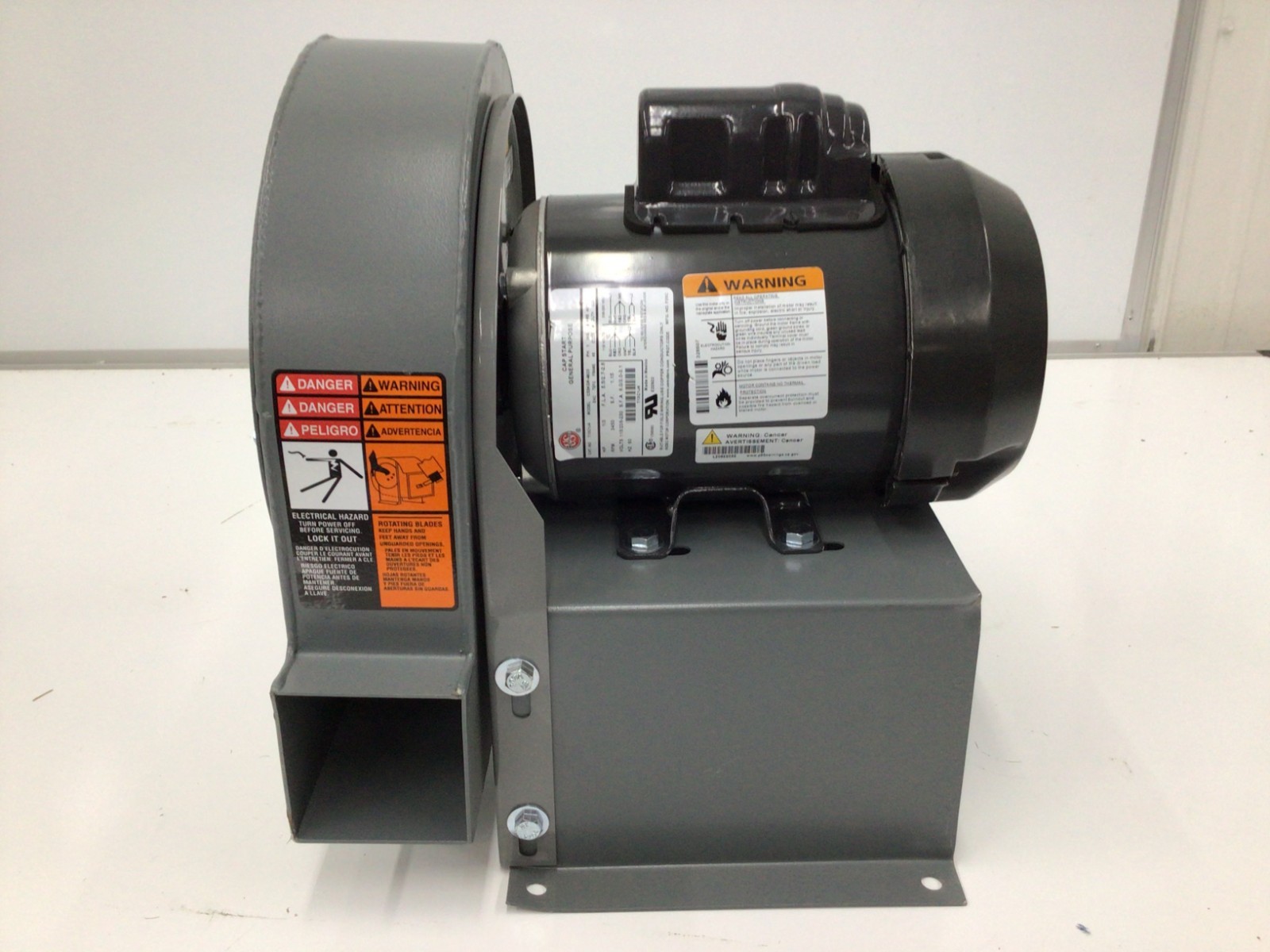 Dayton 48LX10 High Pressure Blower Wheel, Direct Drive Radial Blade 7-3/4 in Dia