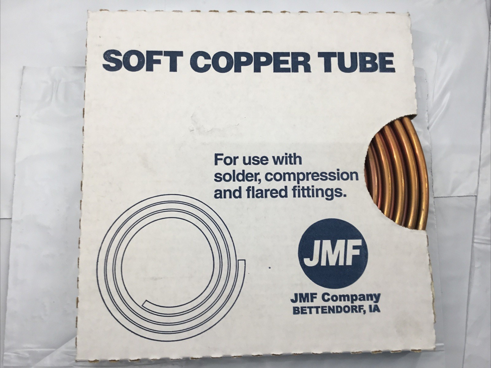 JMF Soft Copper Tube Coil OD 1/4″ OD x 20 Ft. Type UT