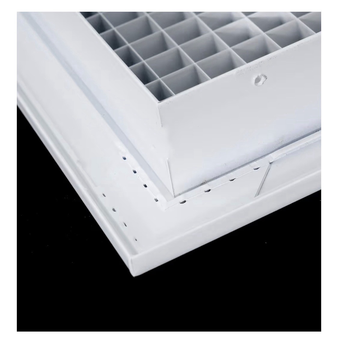 Aluminum Eggcrate Return Air Grille, 10×30 Duct Opening, High Air Flow, White