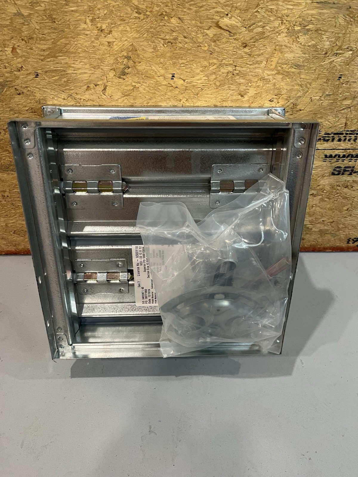 GreenHeck VCD-23 12×12 Low Leakage Control Damper Exhaust Vent Made In USA