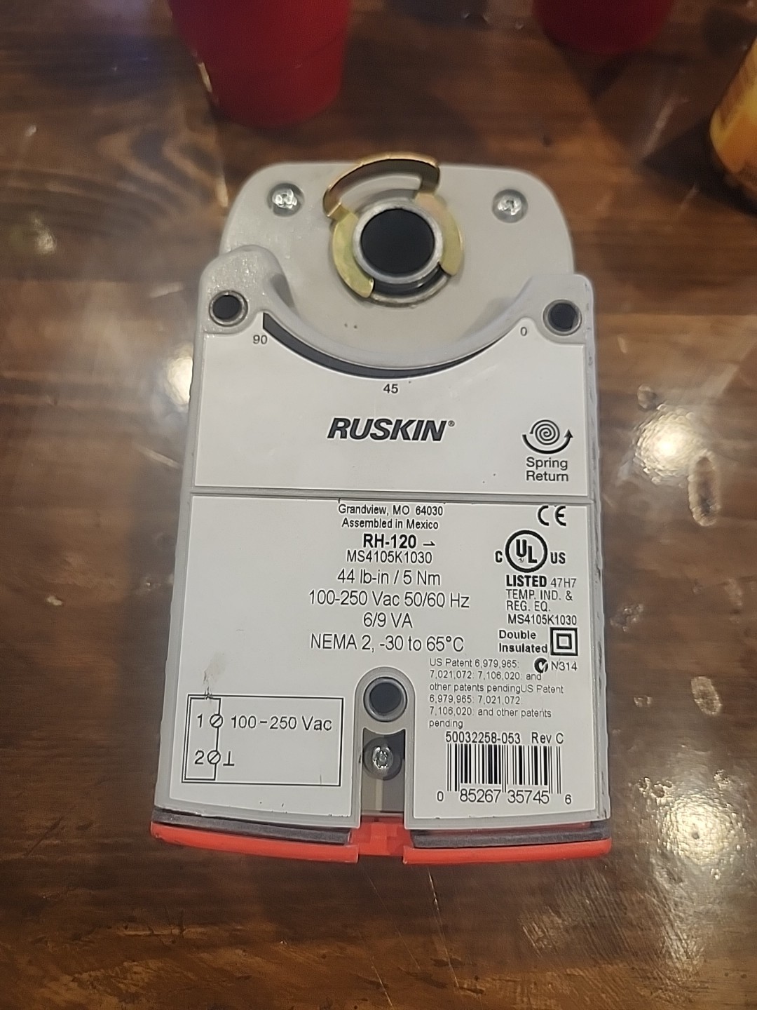 RUSKIN RH-120 Actuator New NEVER USED