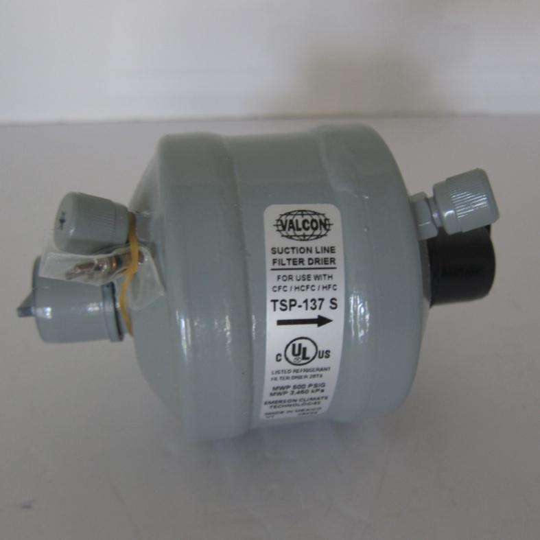 Valcon TSP-137 S Suction Line Filter Drier for use with CFC HCFC HFC Emerson 