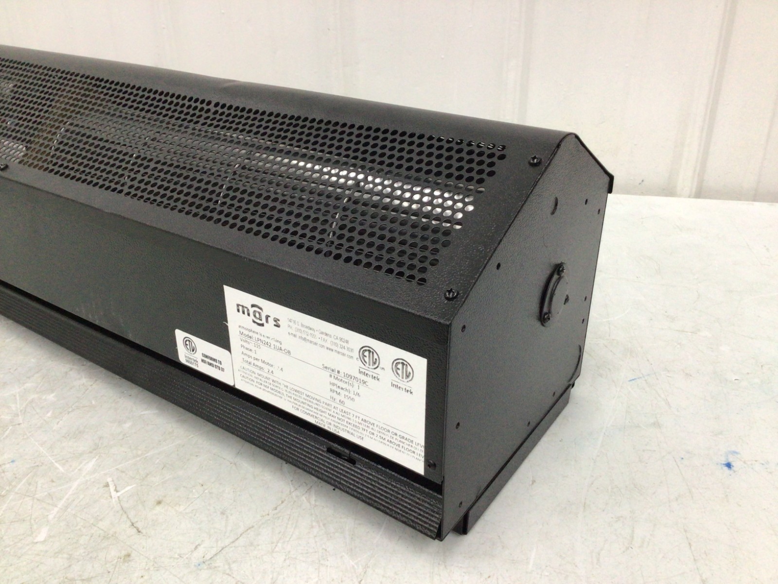 MARS LPN242-1UA-OB Air Curtain,Low Profile,NSF 37 45C646