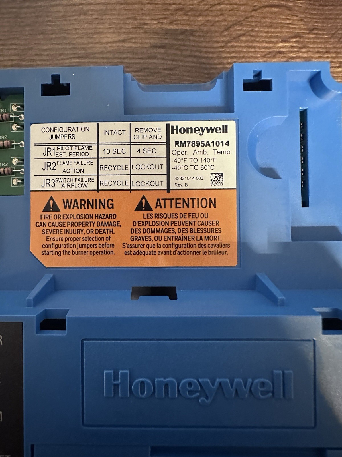 Honeywell RM7895A1014 Ultraviolet Amplifier Quick Delivery