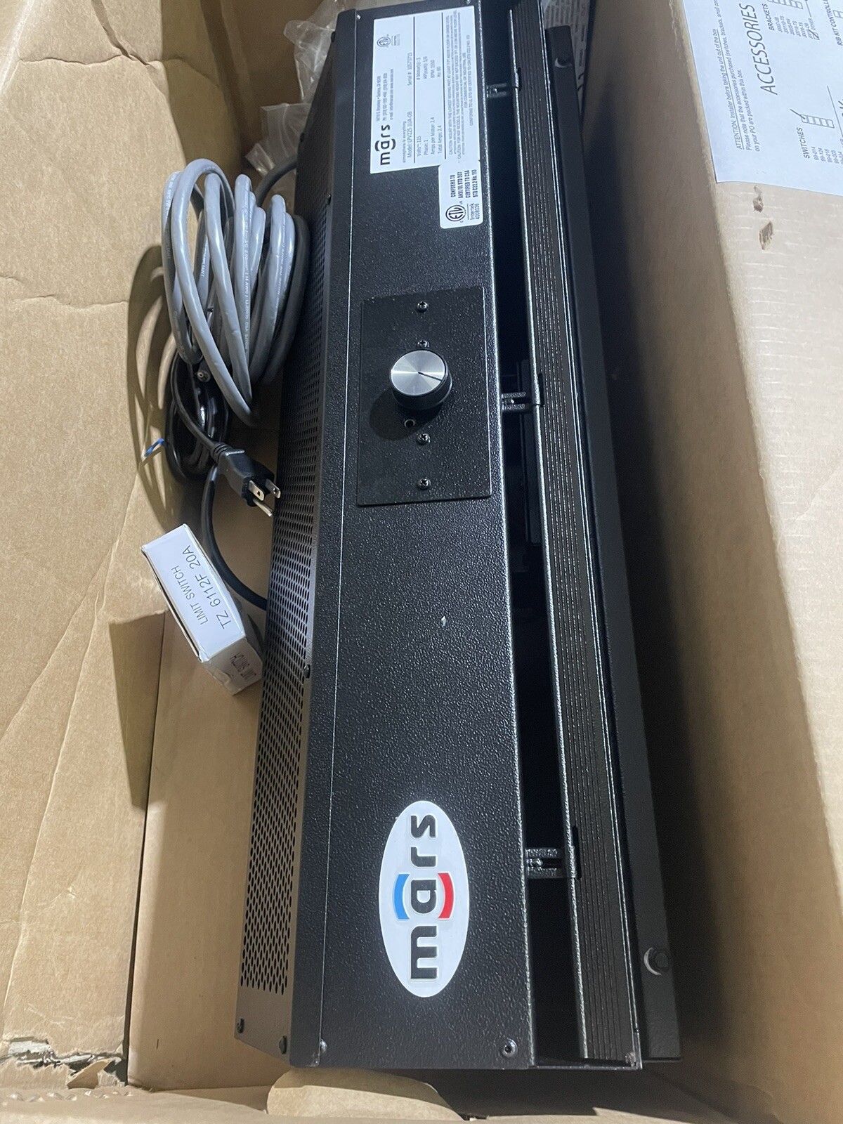 MARS LPV225-1UA-OB Air Curtain,Low Profile,2 Ft.