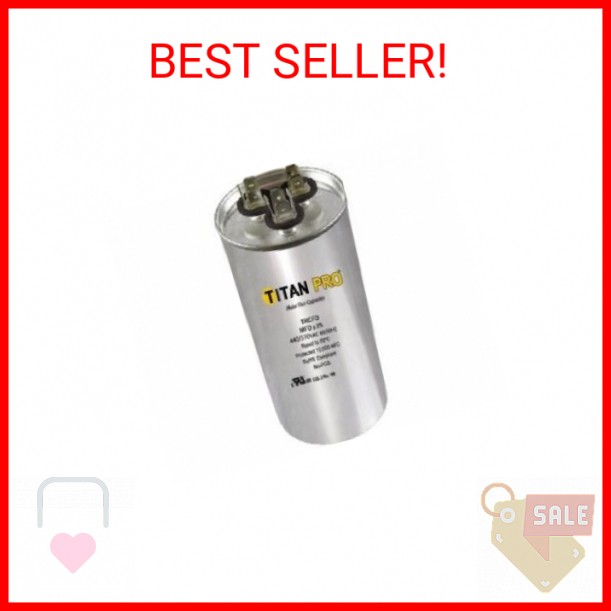 Titan TRCFD405 Dual Rated Motor Run Capacitor Round MFD 40/5 Volts 440/370