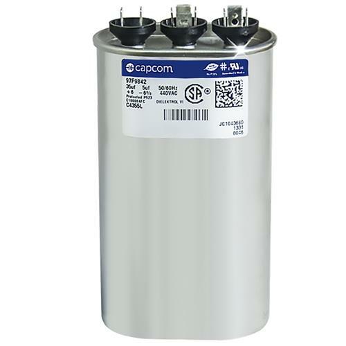 Genteq GE Oval Dual Capacitor 35/5 uf MFD 440 volt 97F9842 C4355L 97F9735
