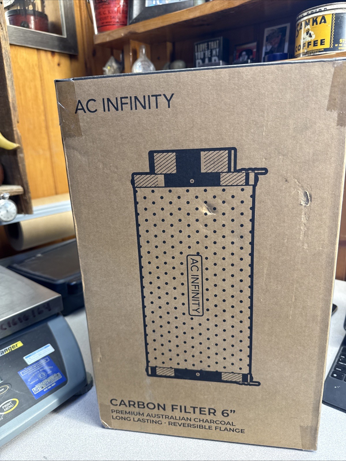 Air Carbon Filter 6″, Australian Charcoal, Odor Control, Hydroponics, Grow Rooms