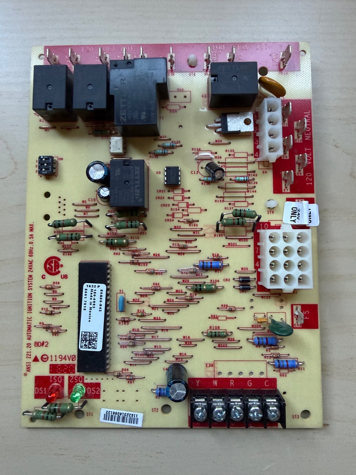 Lennox 50A66-843 Ignition Control Board PCB- replacement for 56L8401