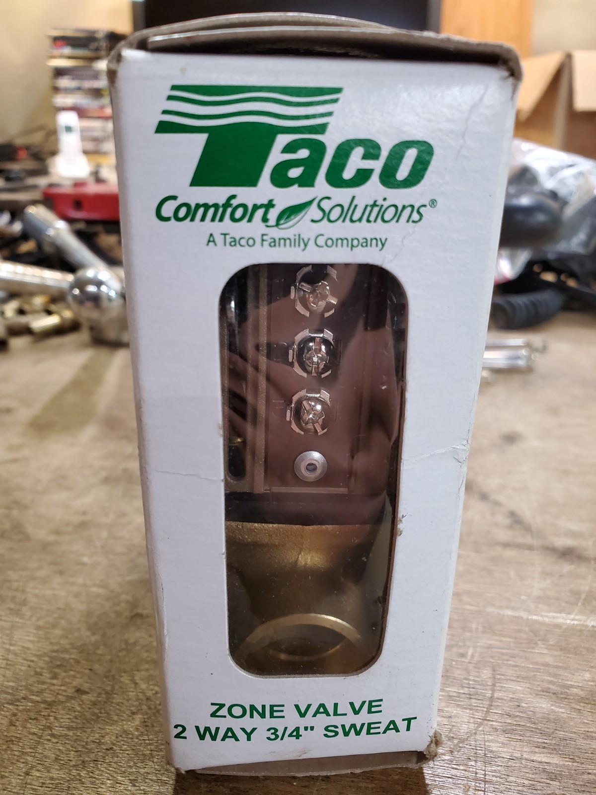 Taco 571-2 Gold Series Zone Valve, 2-Way 3/4-Inch Sweat, New in Box