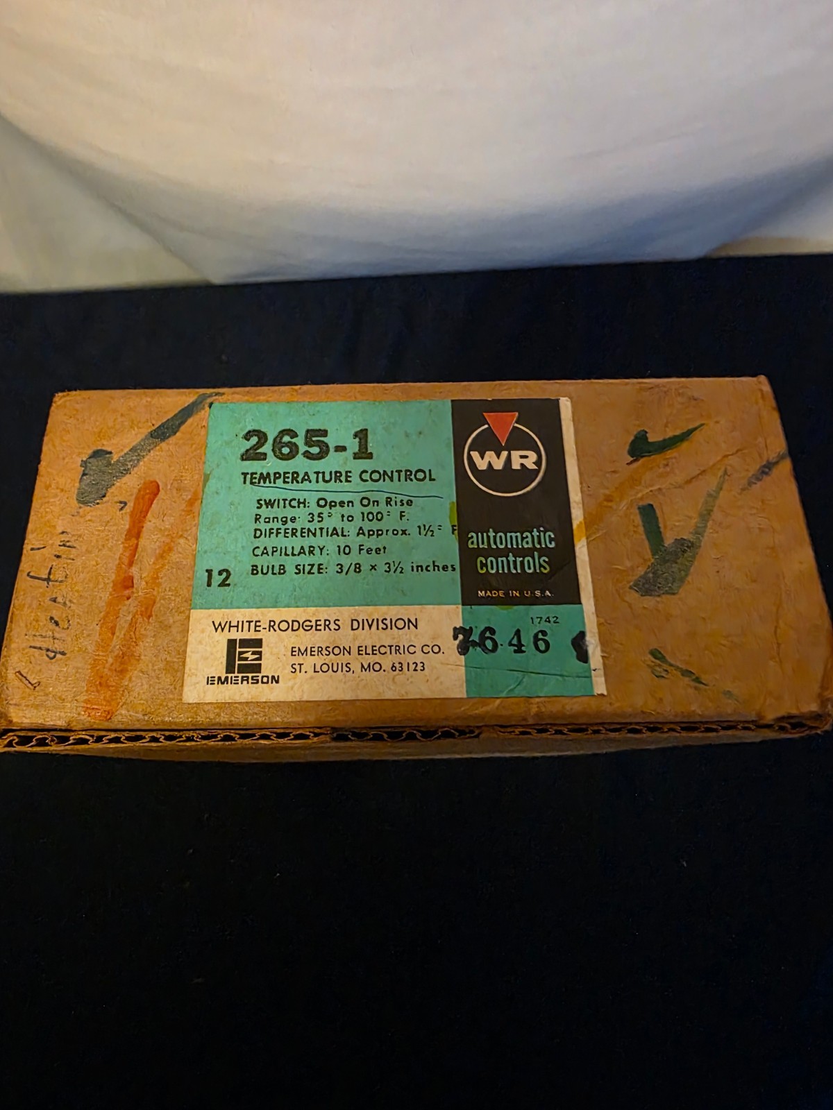 White Rodgers 265-1 *NEW OLD STK* Temperature Controller Thermostat