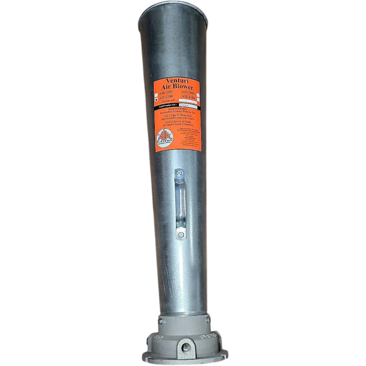 Air Systems ASI-1200 1/2 in NPT 140 PSI Pneumatic Venturi Air Blower