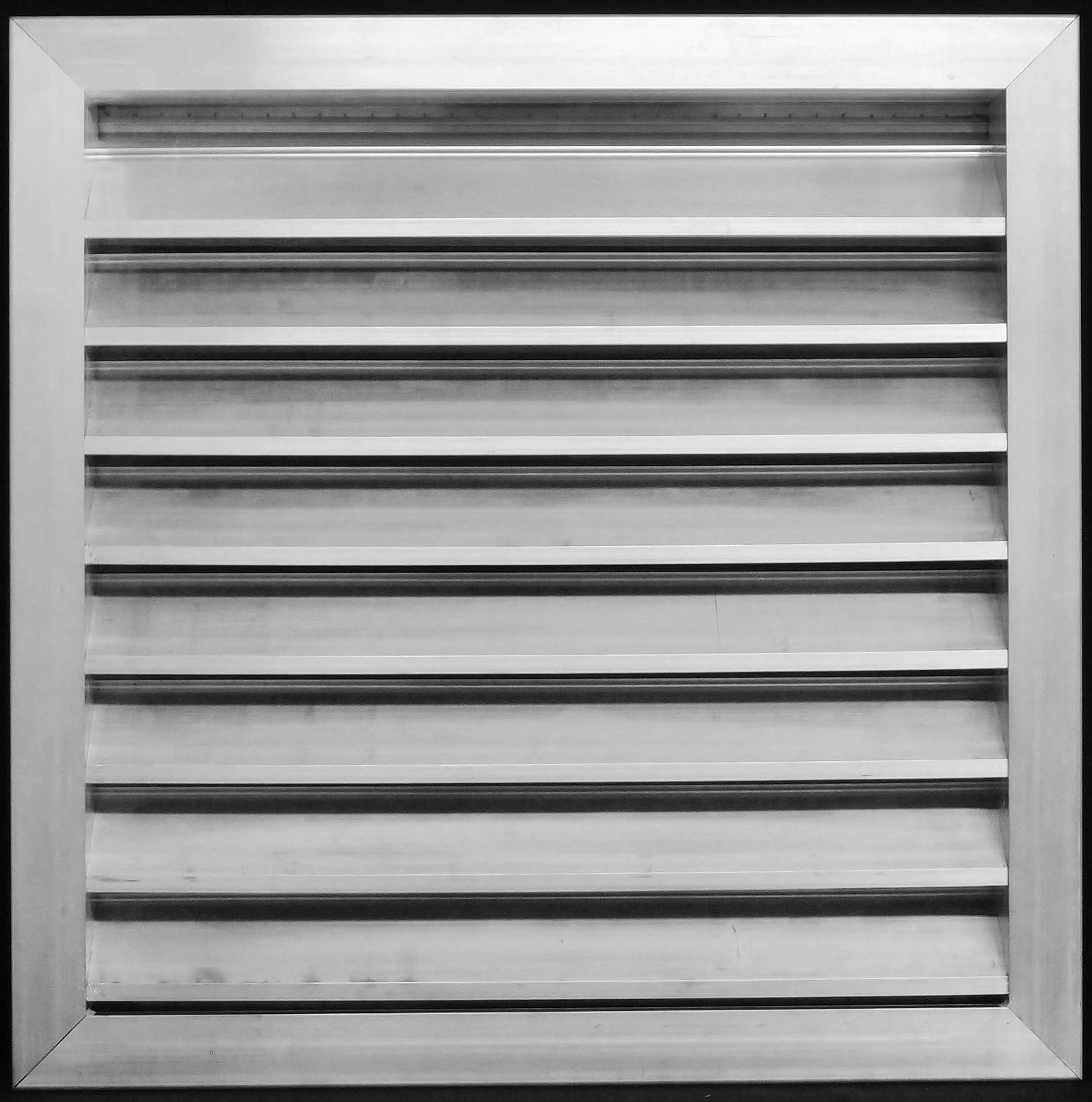 HVAC Premium 30″W x 30″H Aluminum Exterior Gable Louver Vent for Walls