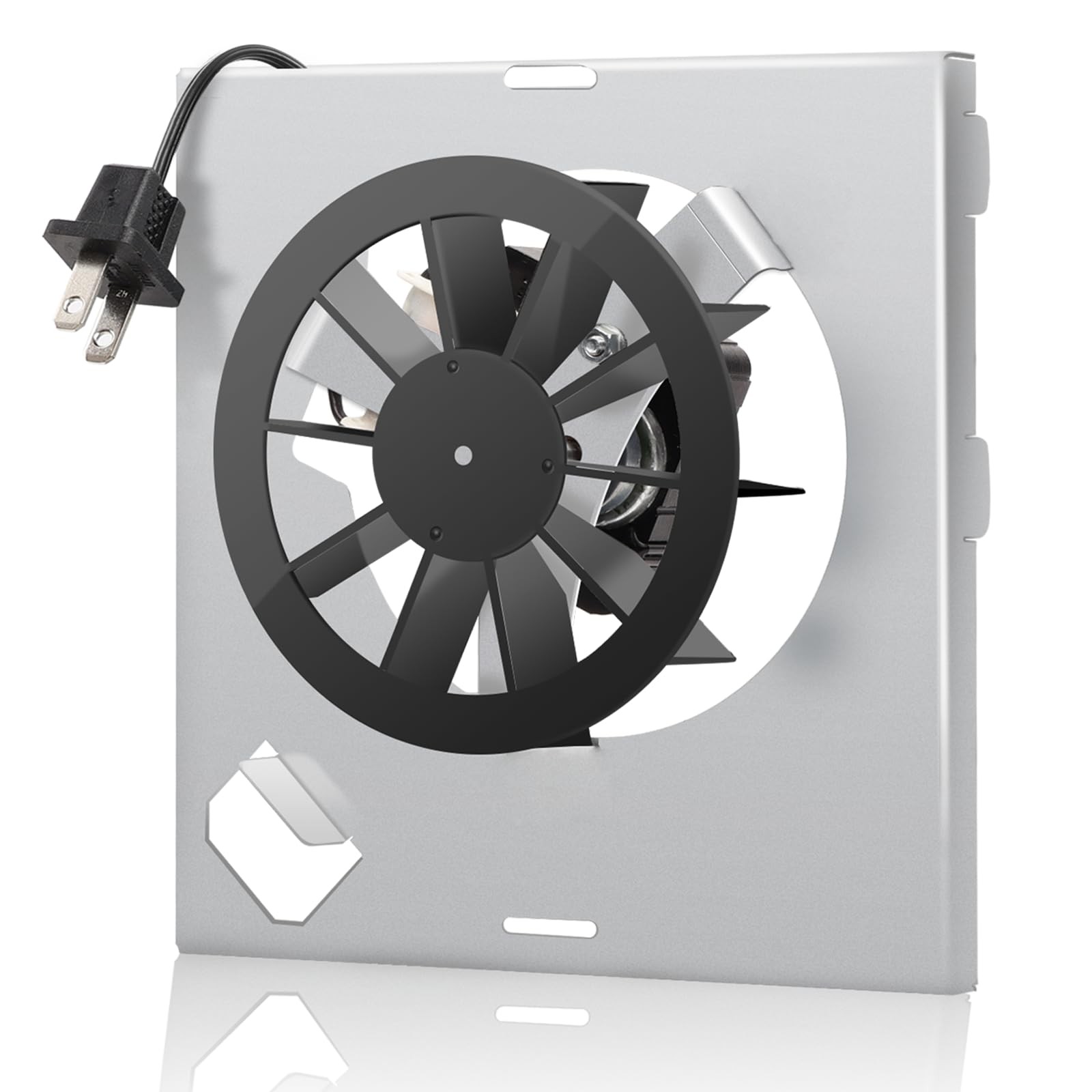 【Upgraded Copper Motor】 7-1/4″ x 7-1/8″ (blade), 4.5″ (diameter), Silver