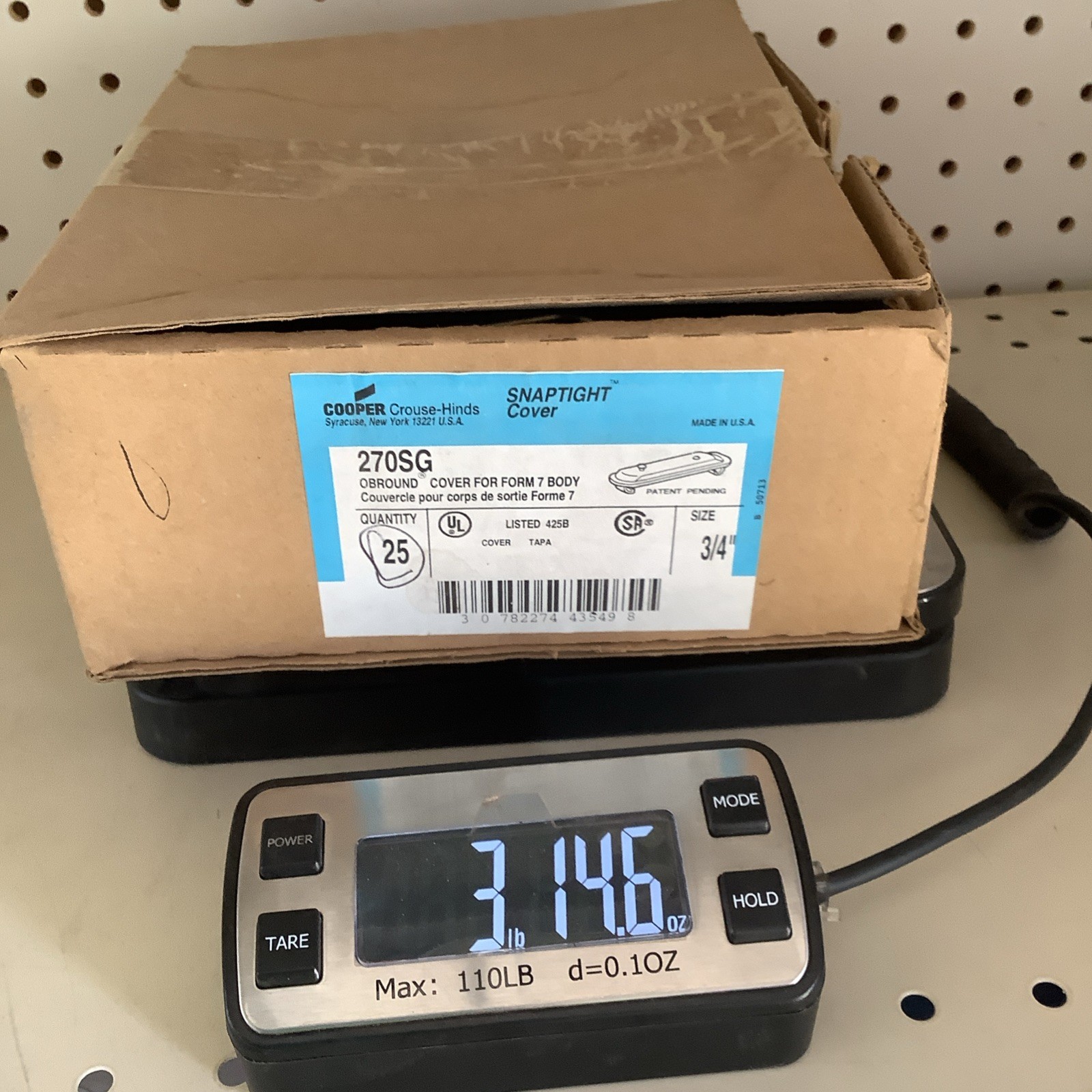 Crouse Hinds 270SG 3/4″ CND Body Cover – Box of 25