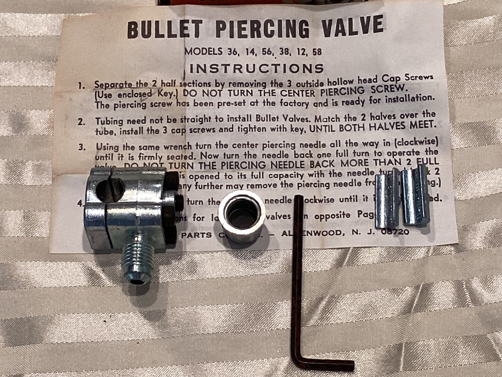 Lot of 3 Supco BPV31 Bullet Piercing Valve for 1/4”-3/8” Tubing-New Old Stock