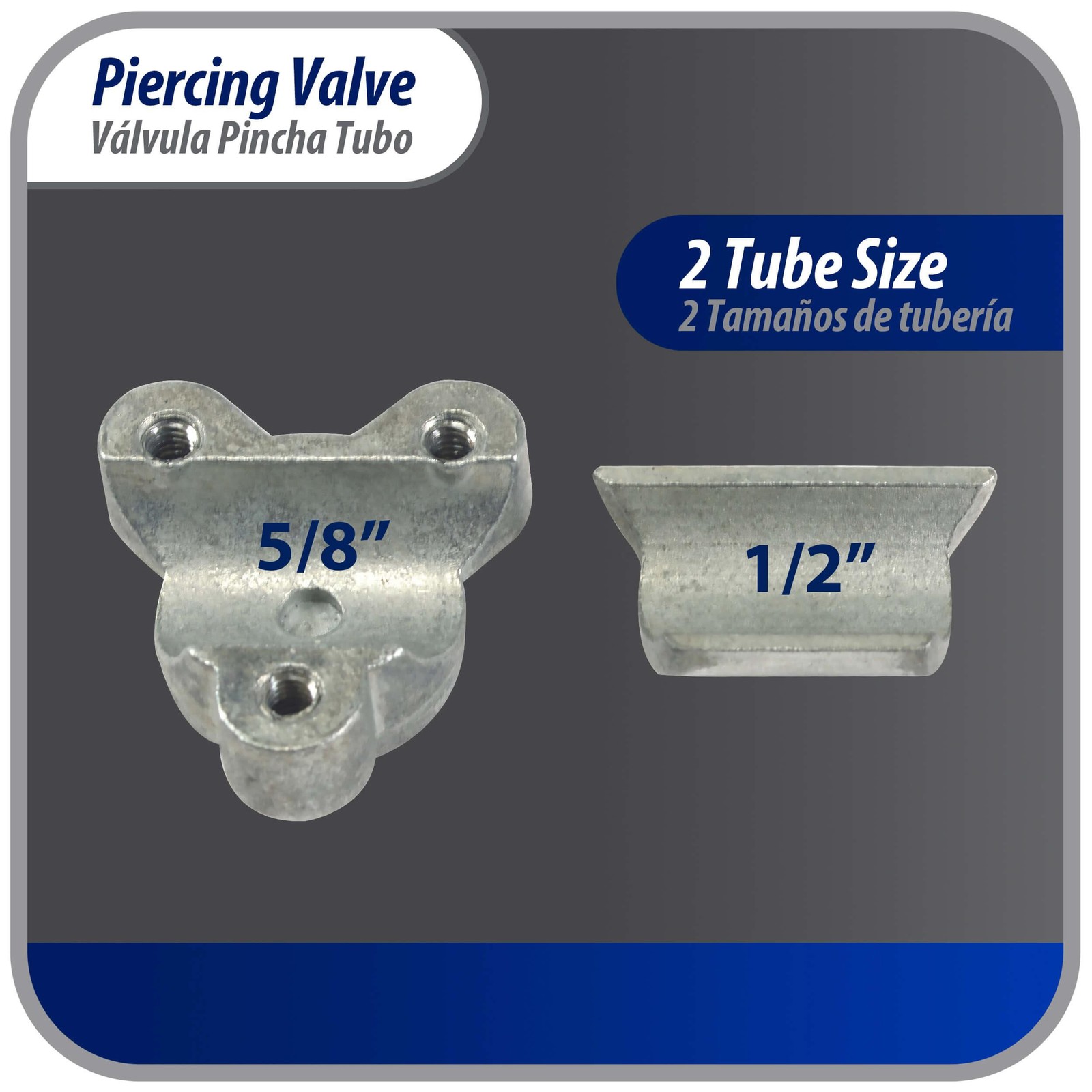 Appli Parts APT-PV310 1/2, 5/8 in Bullet Piercing Valve kit with tube size adapt