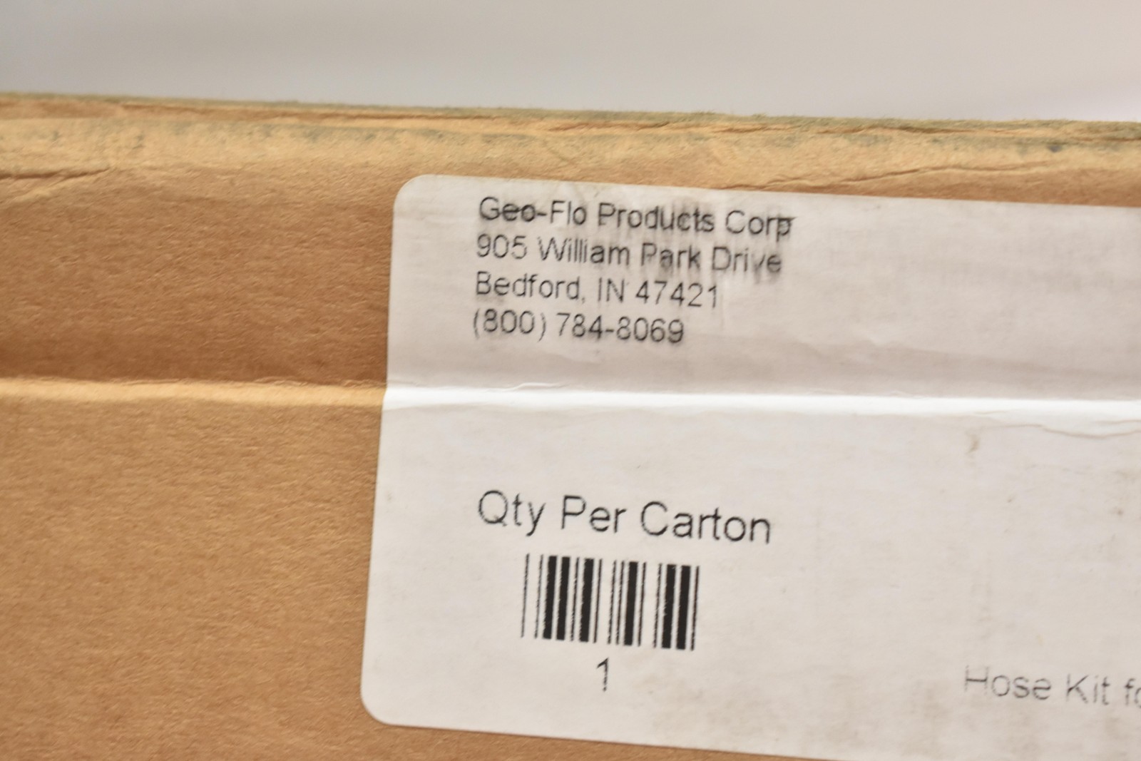 Geo-Flo GHK-1L Hose Kit 1101 Heat Pump HVAC 1 In FPT Connections Black Brass