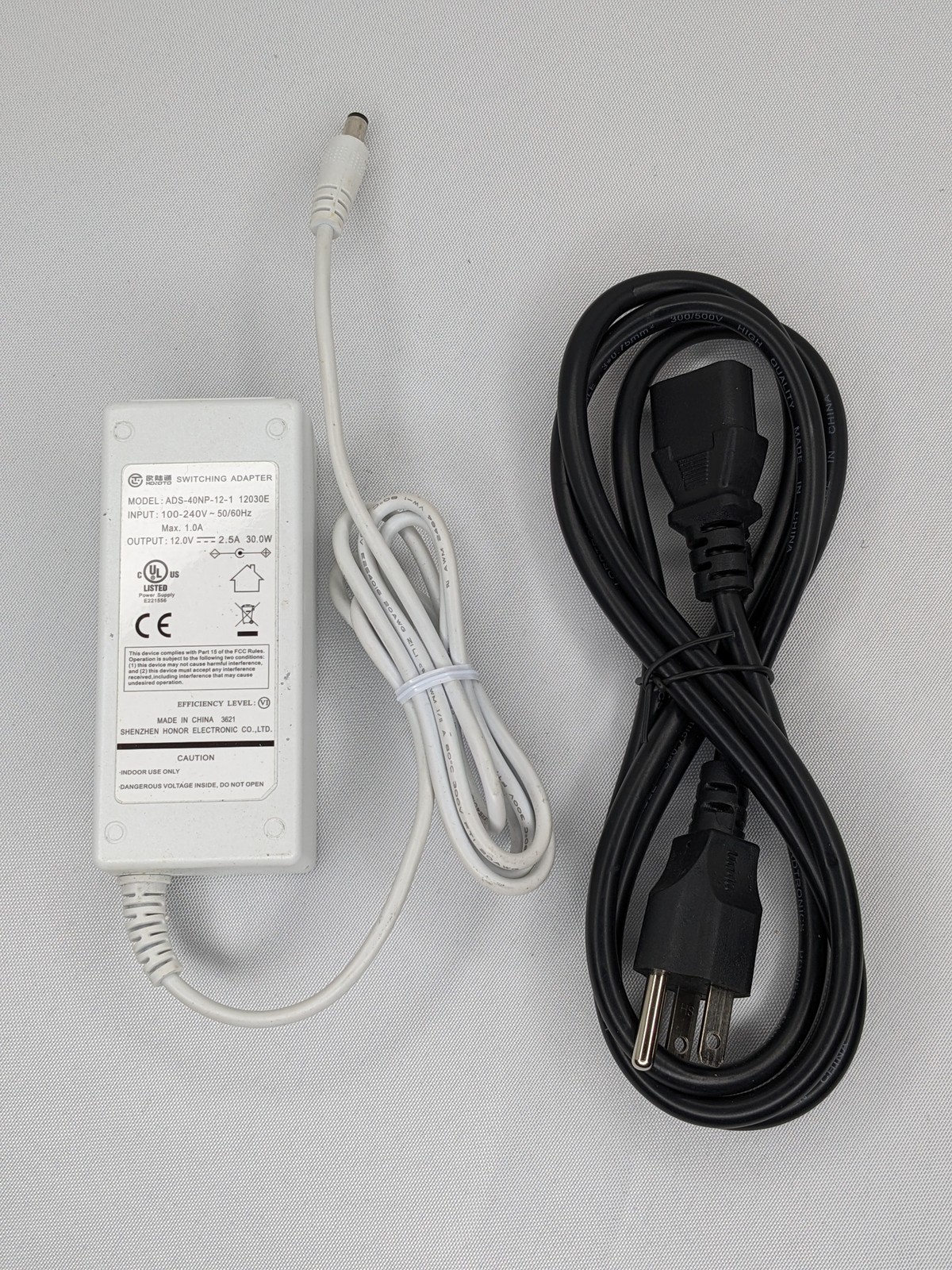 HOIOTO 12V 2.5A ADS-40NP-12-1 12030E Ac Adapter Charger