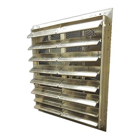 Dayton 484X50 Shutter Mount Exhaust Fan, 36 In Blade, 1 Speed, 8225 Cfm, 115V,