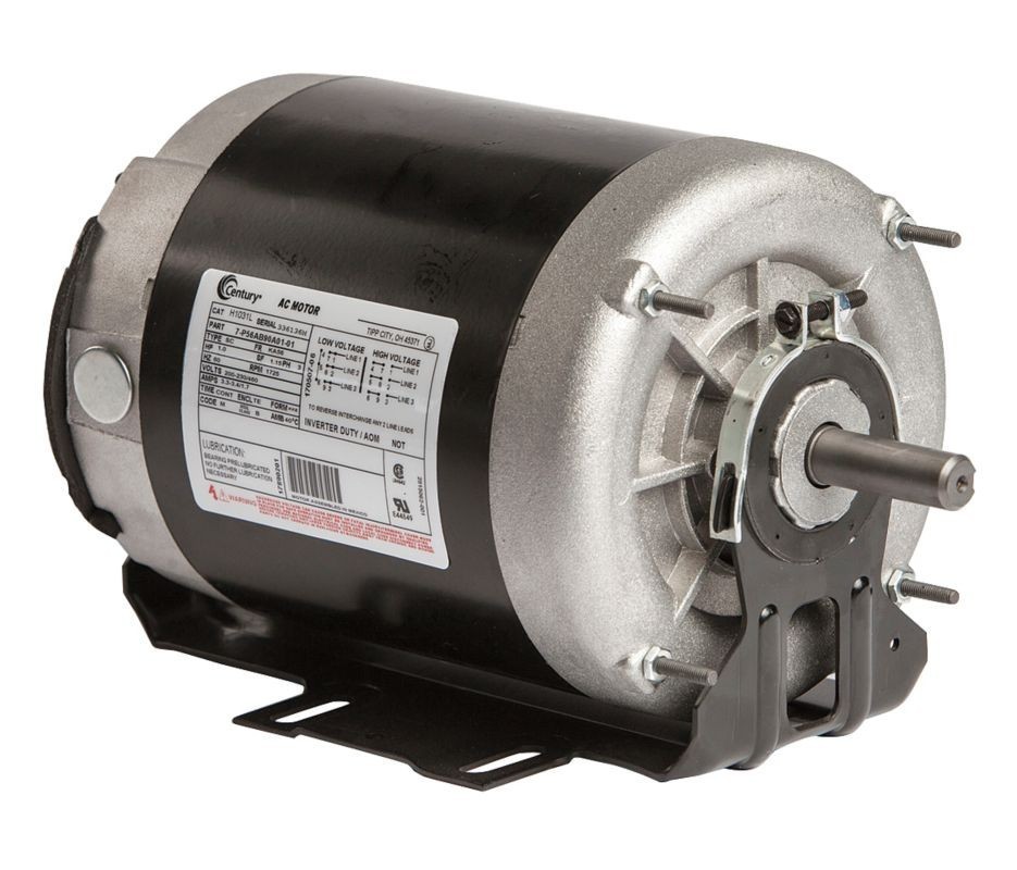 H1031L Century 1 hp 1725 RPM 56 Frame 200-230/460V Belt Drive Blower Motor