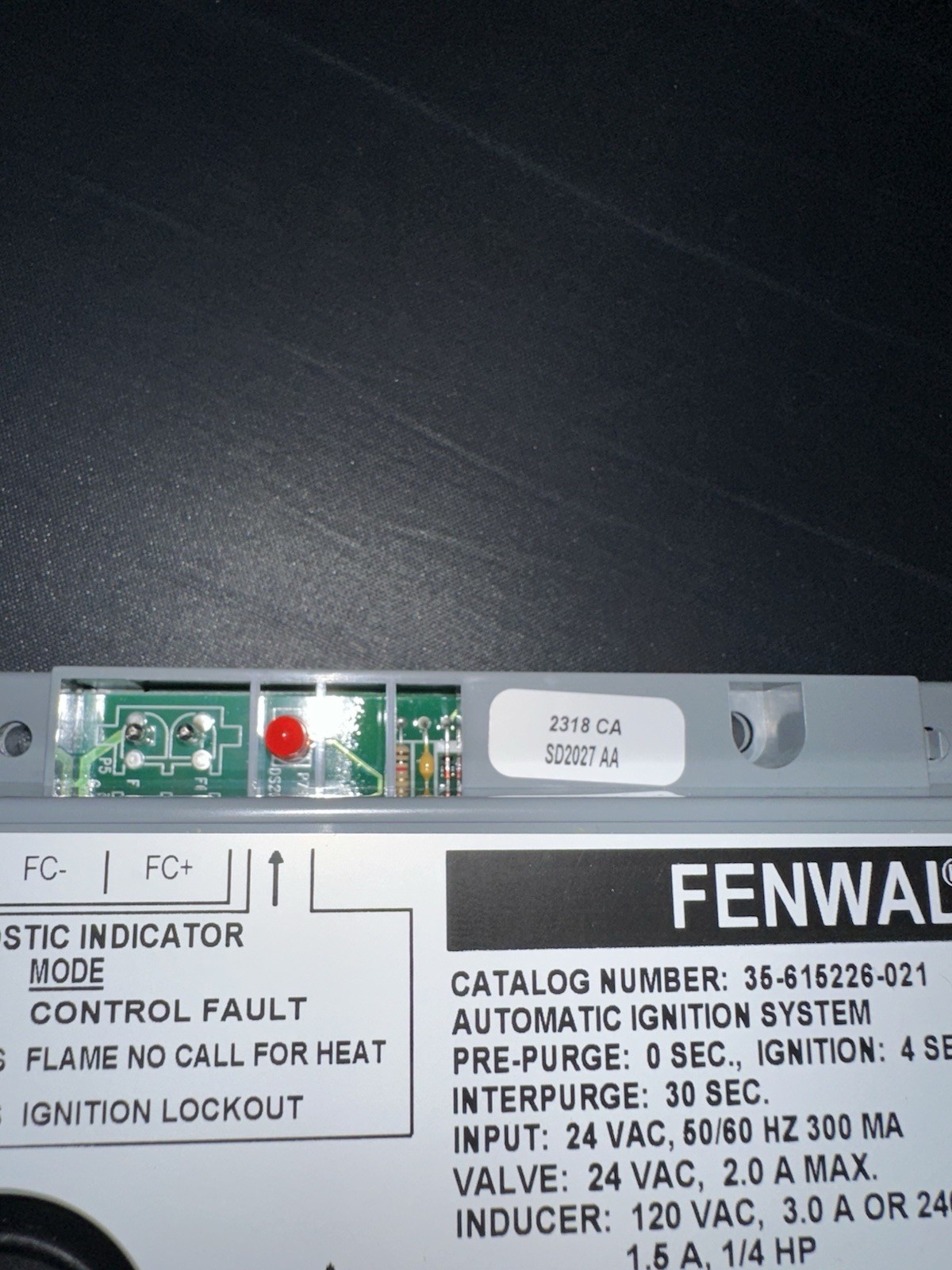 fenwal automatic ignition system