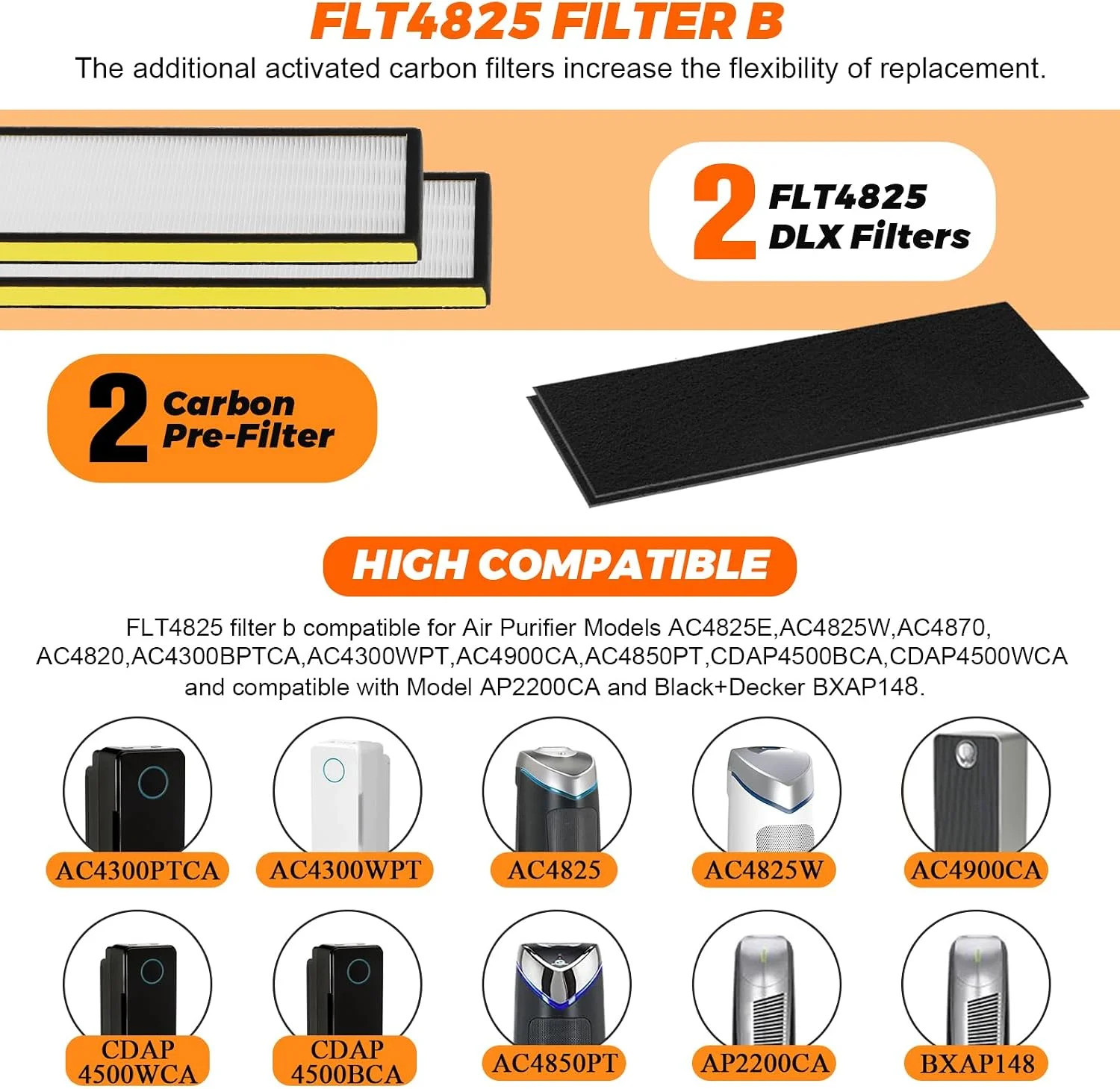 FLT4825 Replacement Filter B Replaces AC4825 AC4825DLX AC4825E replacement filte