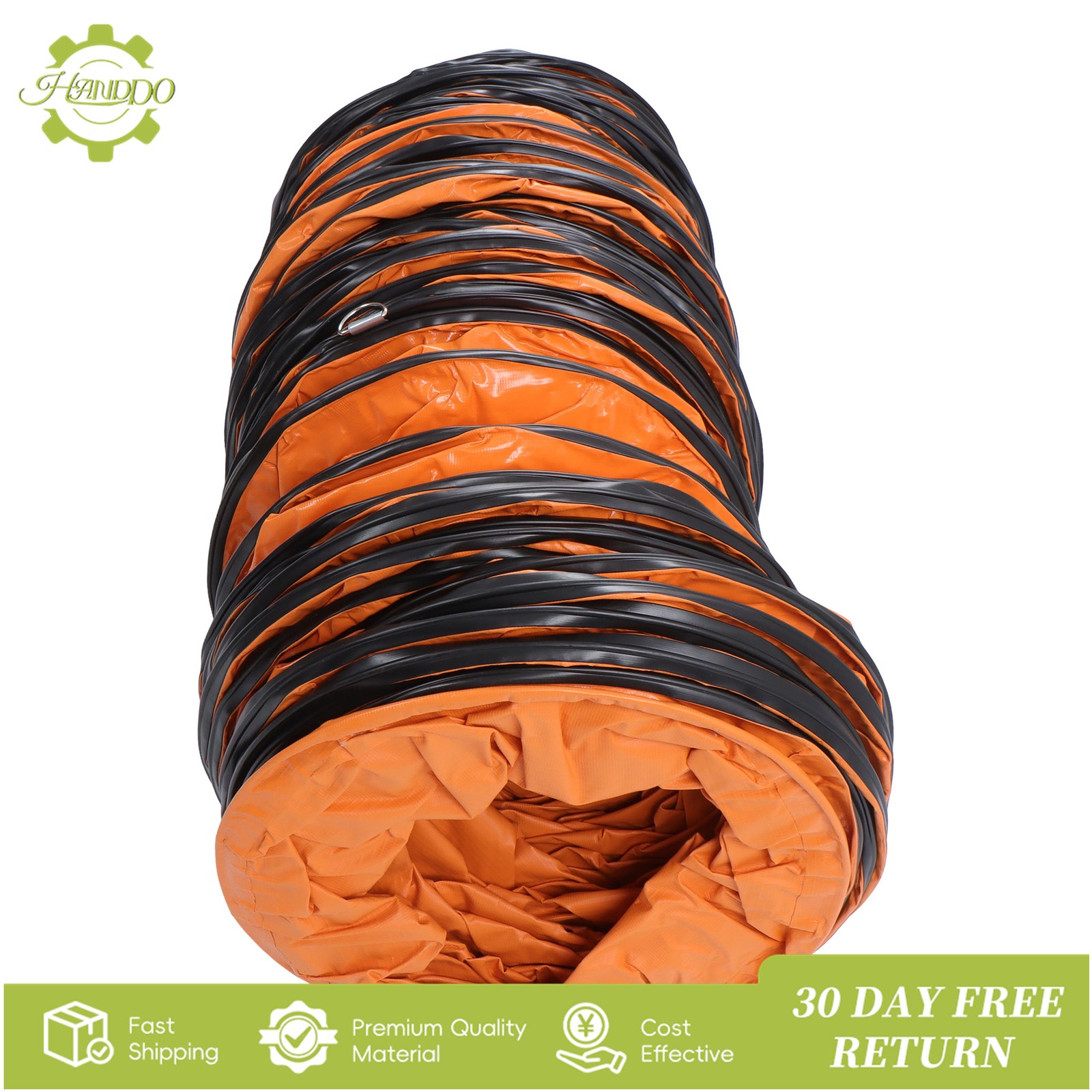 32ft Duct Hosing PVC Flexible Ducting Hose for 12inch Utility Blower Exhaust Fan