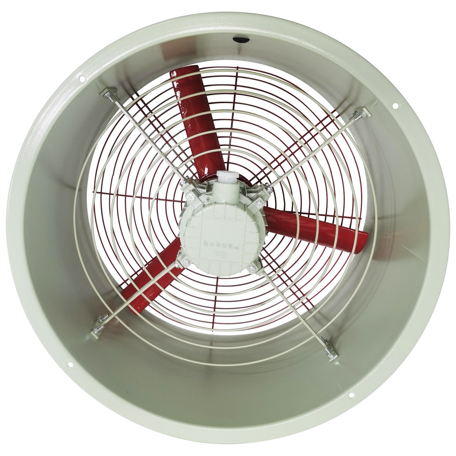 110V 19in Explosion Proof Exhaust Fan 550W Cylinder Pipe Fan Wall Mount Ventilat