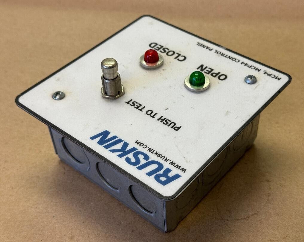 RUSKIN: SINGLE DAMPER PUSH-START CONTROL PANEL: MCP4