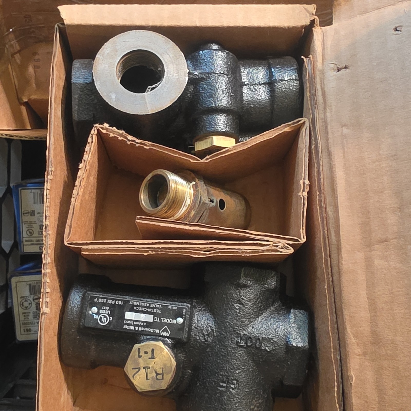 McDonnell & Miller TC-4 Test & Check Package Valve Assembly 120V 2A MPN 195000
