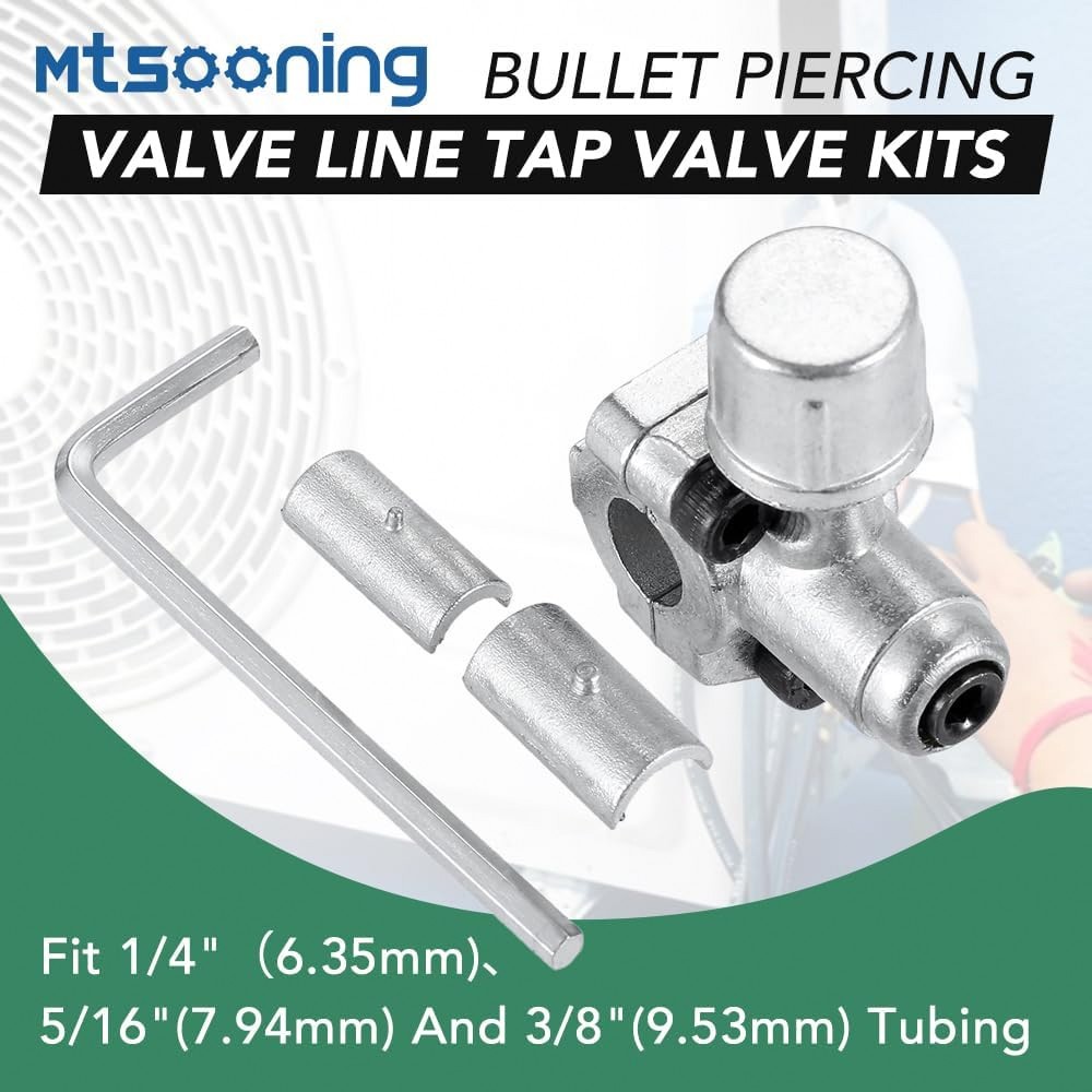 4PCS BPV31 Bullet Piercing Valve Kit for HVAC Air Conditioner Tubing