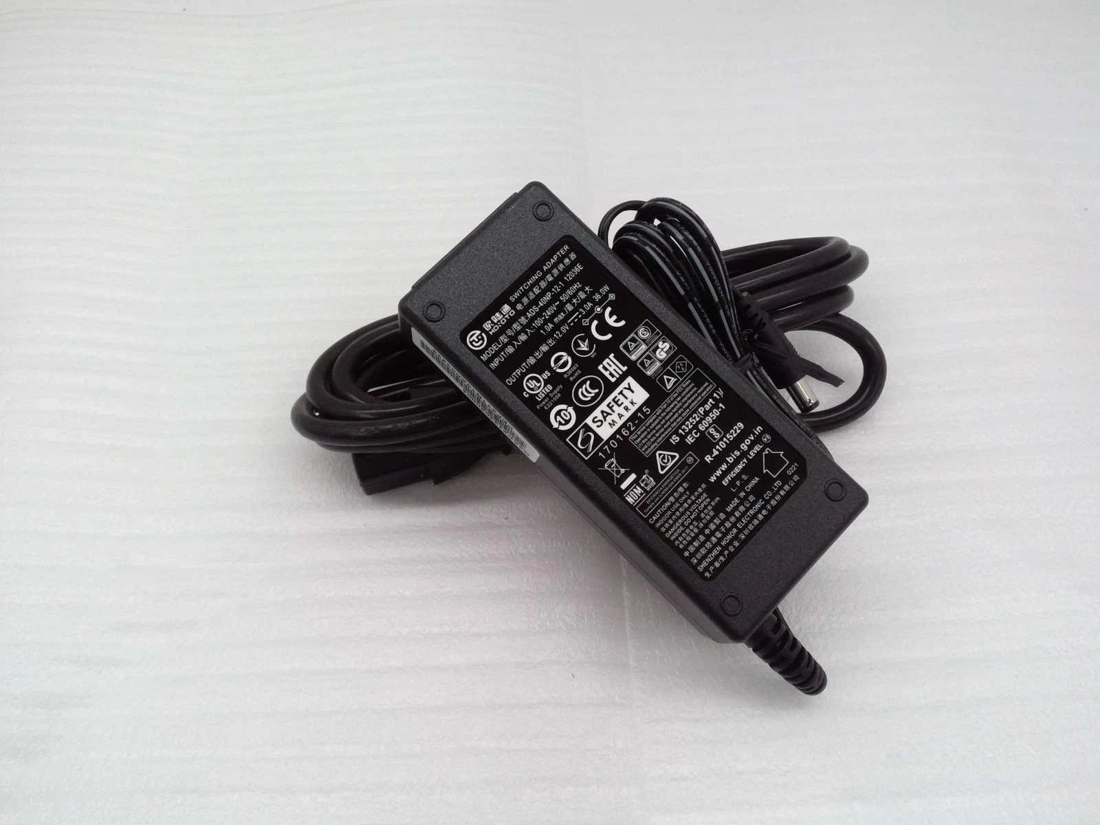 HOIOTO 12V 2.5A ADS-40NP-12-1 12030E Ac Adapter Charger Black