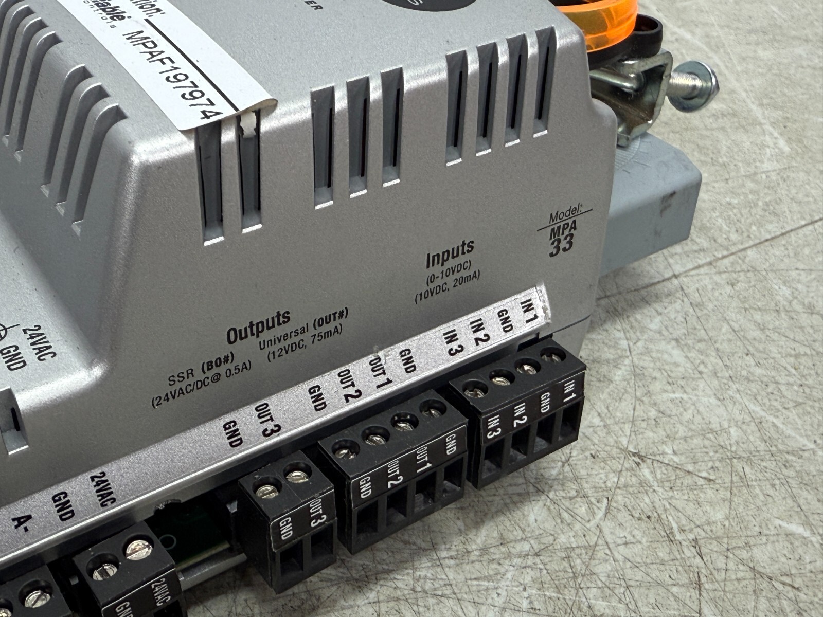 Reliable Controls Mach-ProAir BACnet Building VAV Controller MPA33-A Output