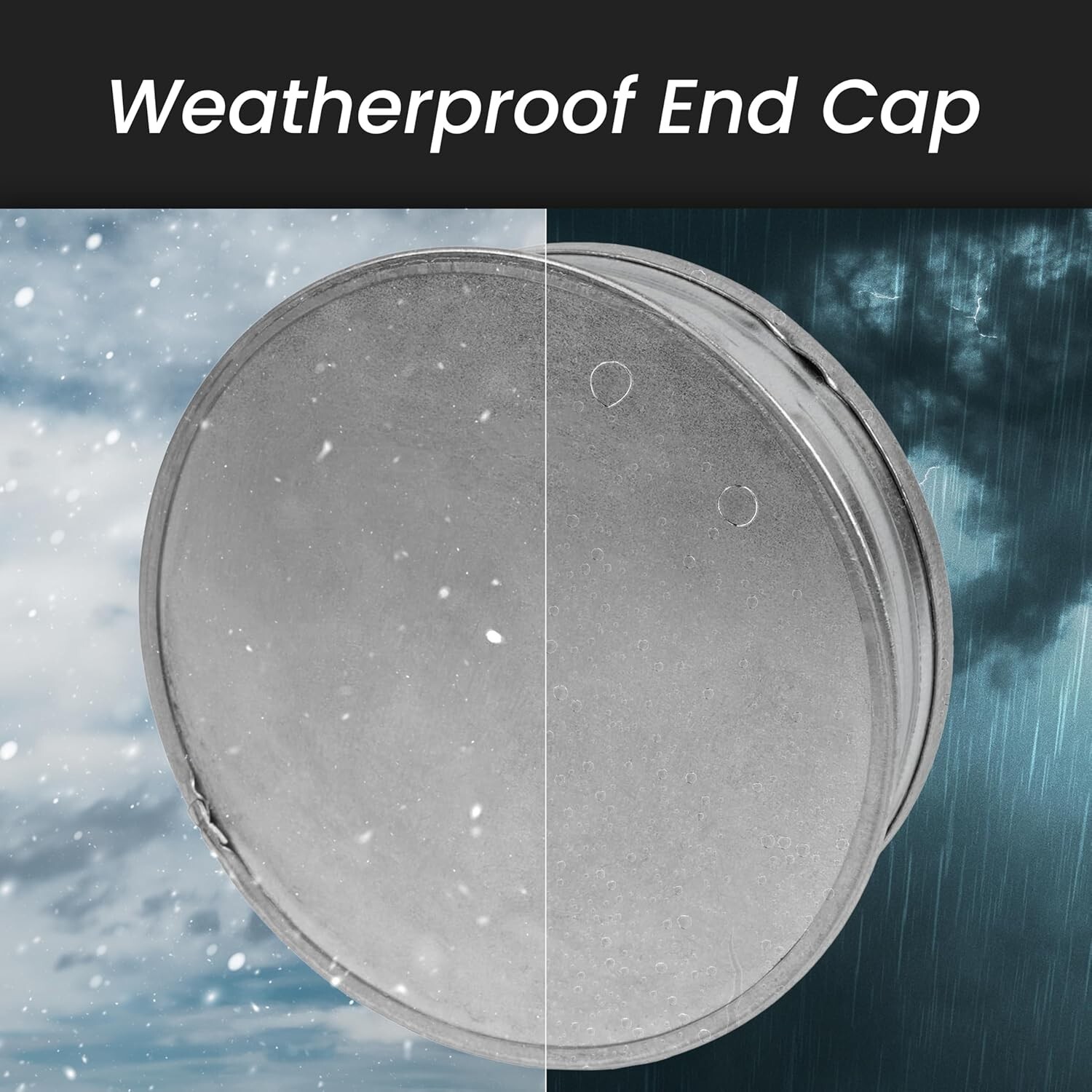 6-Inch Galvanized Steel Round Vent Cap – Durable Indoor/Outdoor Duct Cover