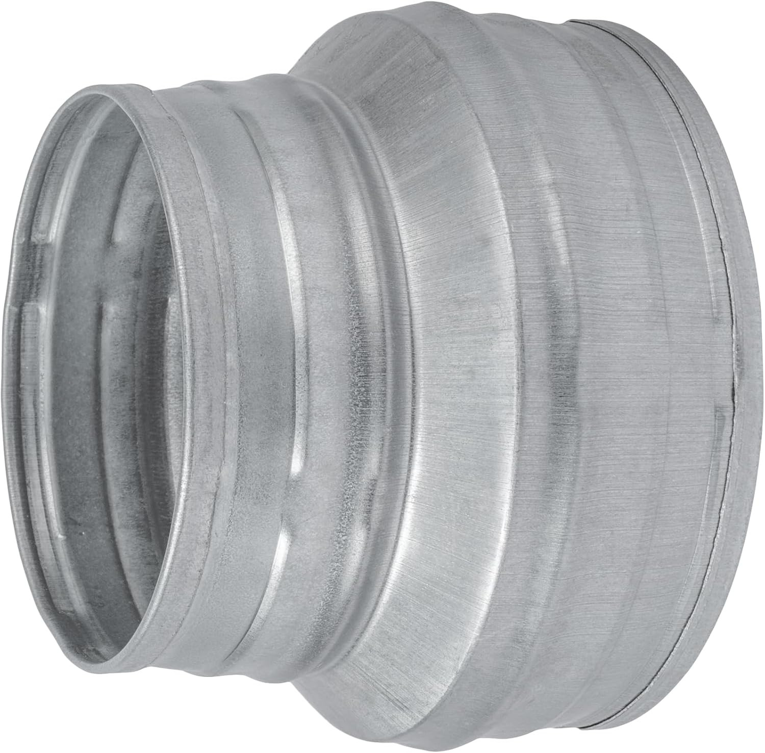 5″ to 4″ Inch round Duct Reducer – Male Fit Galvanized Steel Pipe Increaser – Co