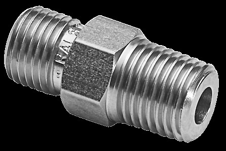 Ralston QTHA-1MS0 1/8″ Male NPT x Male Quick-Test Adapter, S.S.