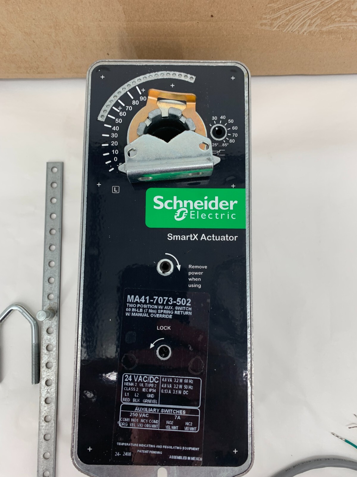 Schneider Electric MA41-7073-502 Damper Actuator 60 IN-LB Spring Return 24V