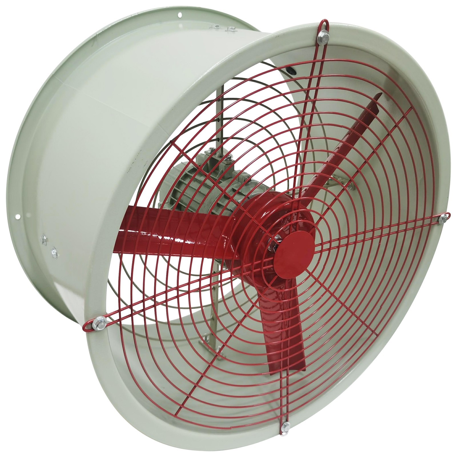 110V 19in Explosion Proof Exhaust Fan 550W Cylinder Pipe Fan Wall Mount Ventilat
