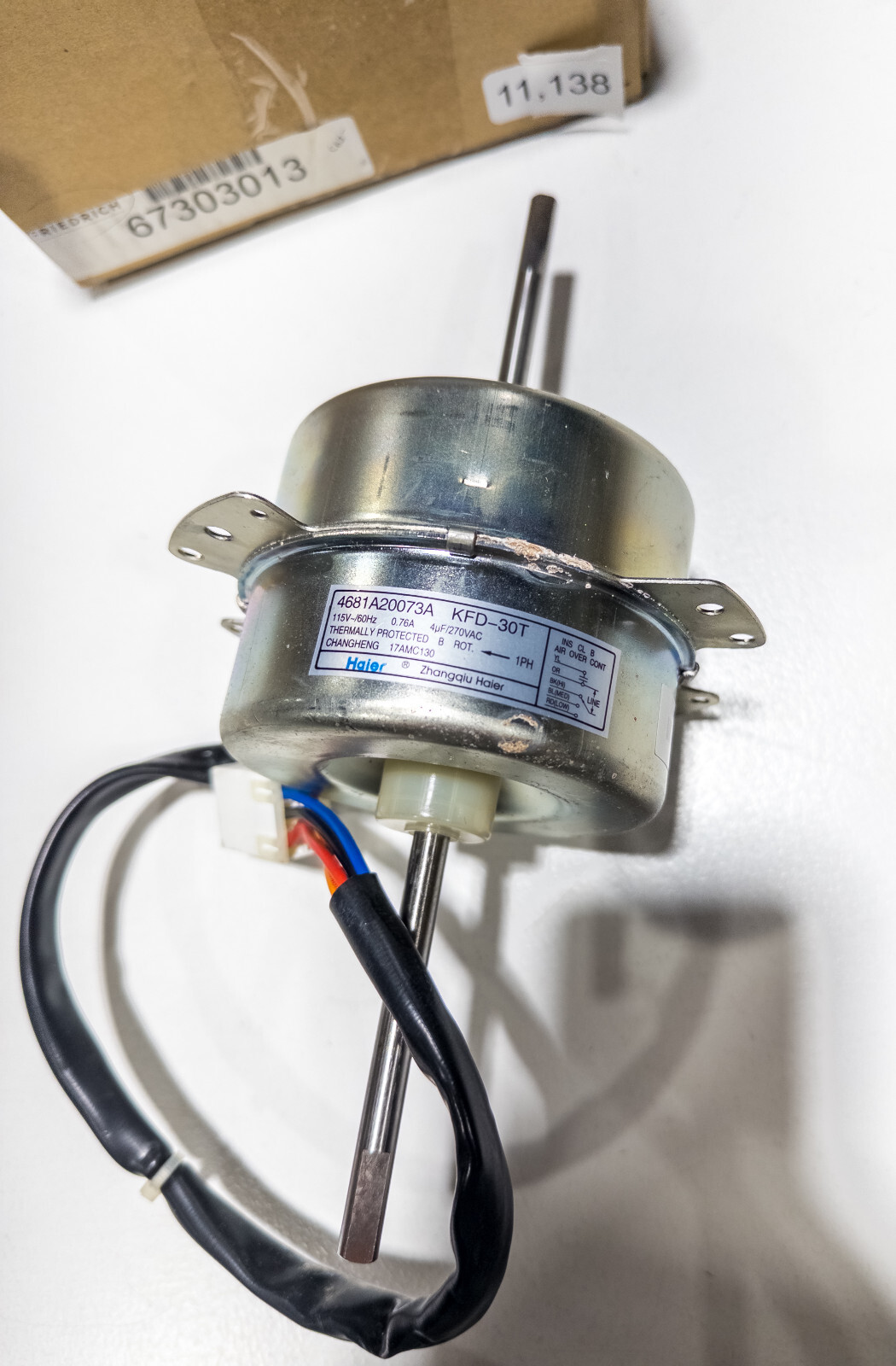 Friedrich 67303013 AC Air Conditioner Motor LG 4681A20073A