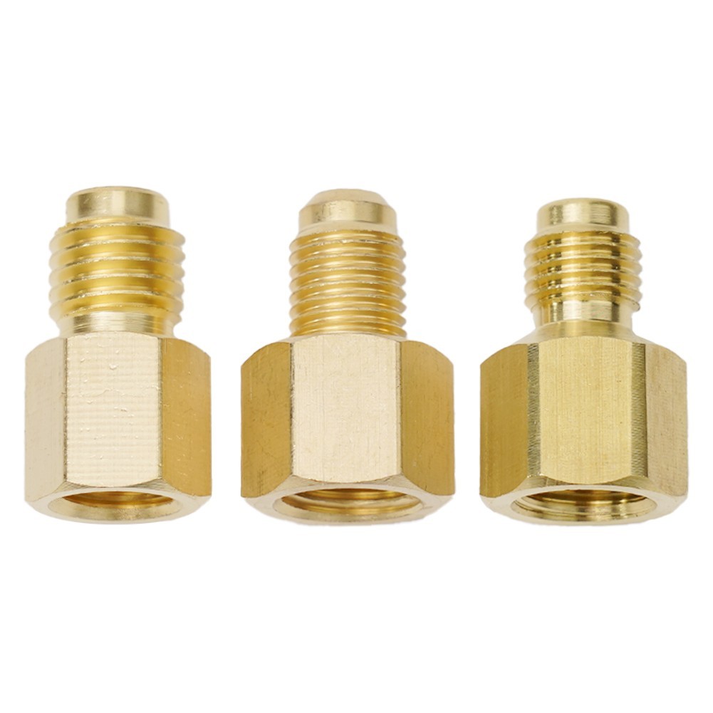 3pcs Vacuum Pump Adapter For R134a R12 R22 R410a Hvac Service High Quality