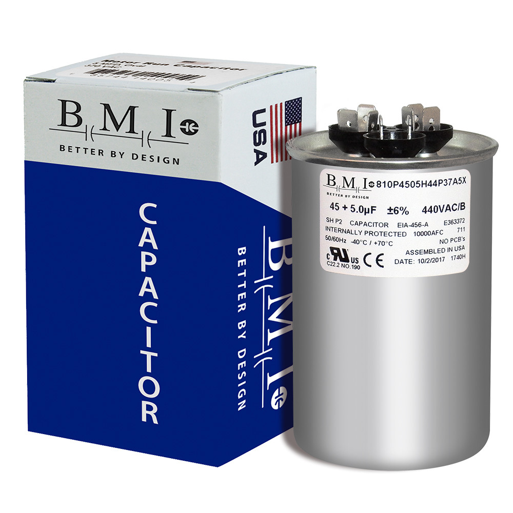 USA 45 + 5 370 or 440 VAC Capacitor replaces Titan TRCFD455 TRCFD455A PRCFD455A