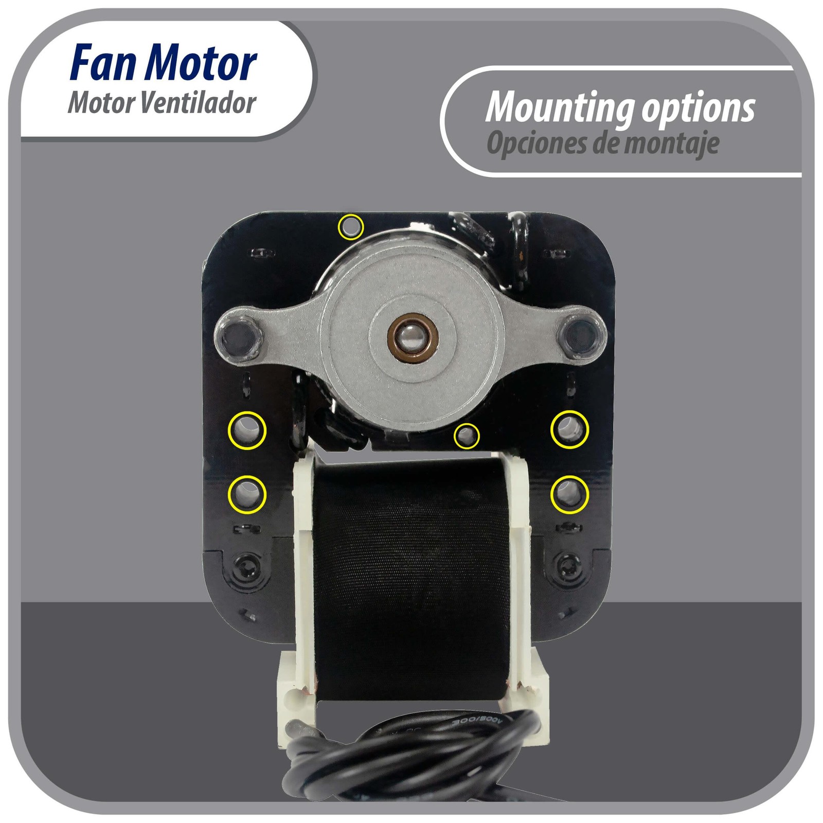 Appli Parts APFM-672 1/130 Hp Fan Motor, 220 V, 50/60 Hz, 3000 rpm, Reversible r