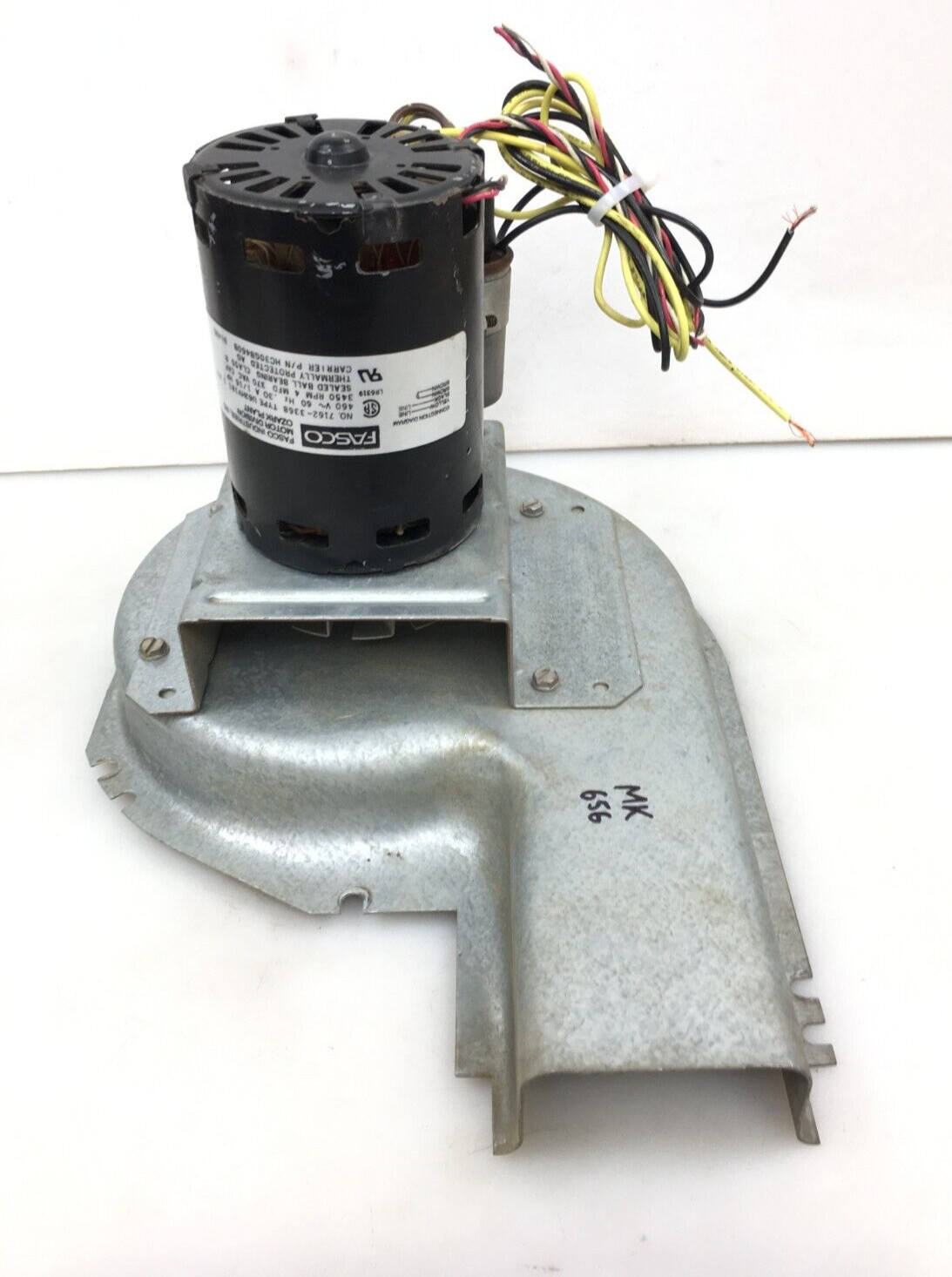 FASCO 7162-3368 Draft Inducer Blower Motor Carrier HC30GB460B 3450RPM used MK656
