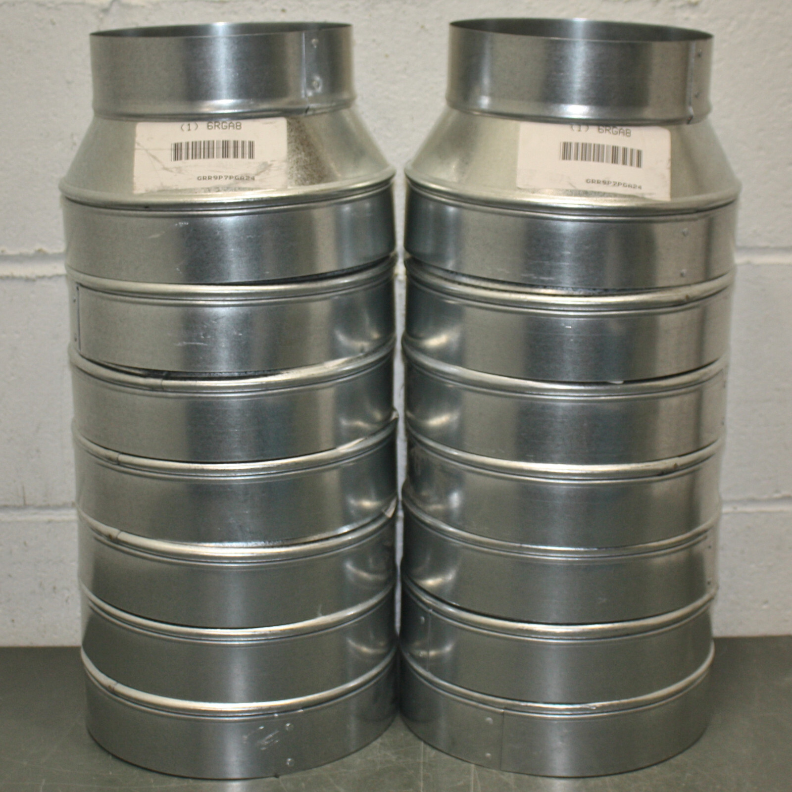 (14) Greenseam Round Reducer GRR9P7PGA24, 9″ to 7″ Duct, Galvanized Steel