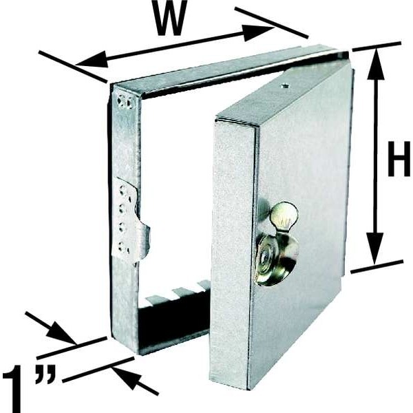 Dayton 2Tfx2 Hinged Duct Access Door, 6 In. W, 6 In. H